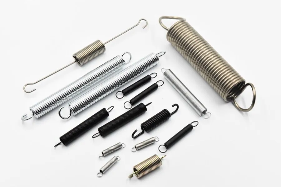 Extension springs with custom end forms